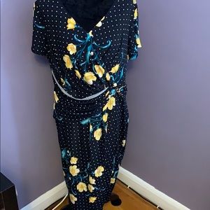 Floral wrap dress